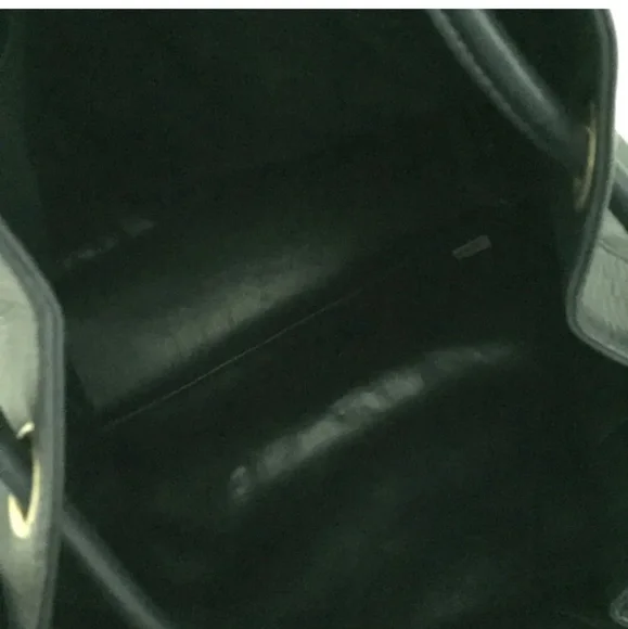 CHANEL Navy blue Triple Coco CC Logo Lambskin Drawstring Shoulder Bag - Picture 8 of 11